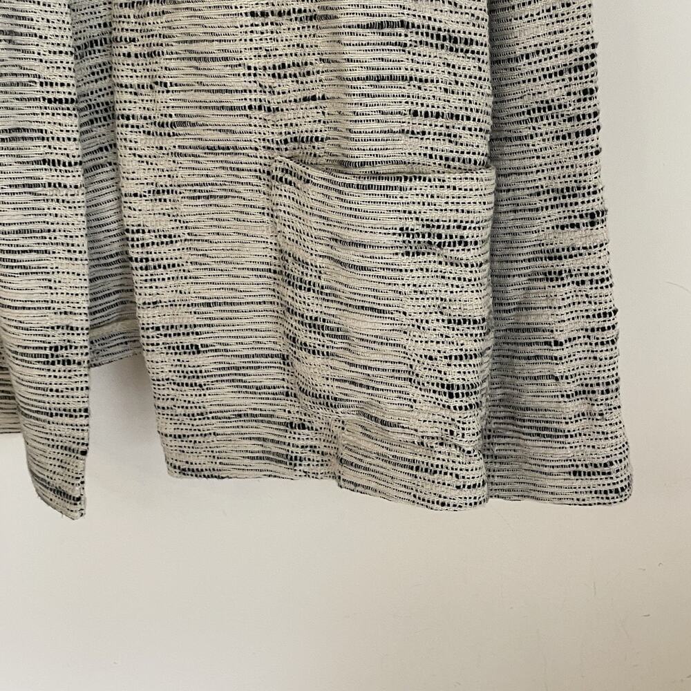 Eileen Fisher Open Blazer Jacket Womens XL Artsy Cotton Textured Heather Tweed - Picture 8 of 15